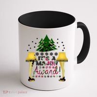 It's A Major Award Funny Christmas Fragile Lamp Leg Coffee Mug thumb 1