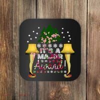 It's A Major Award Funny Christmas Fragile Lamp Leg Coaster thumb 0