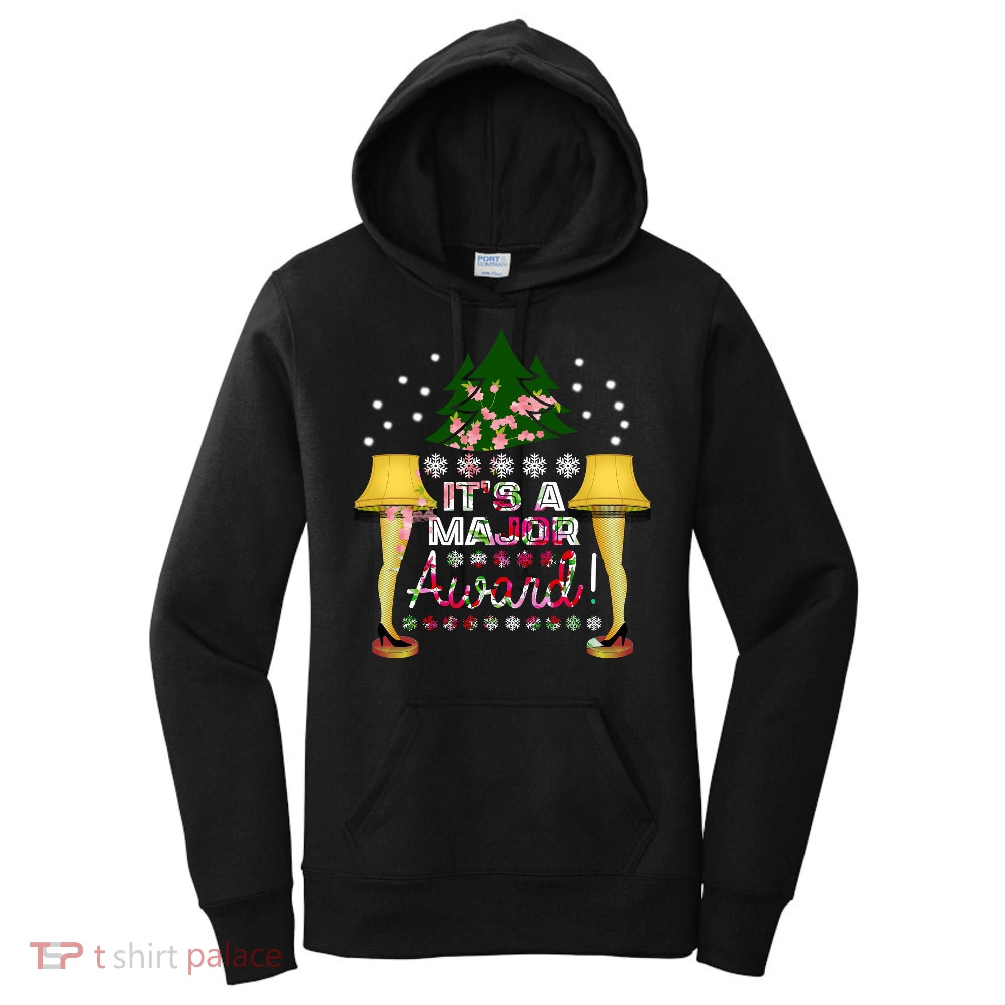It's A Major Award Funny Christmas Fragile Lamp Leg Women's Hoodie