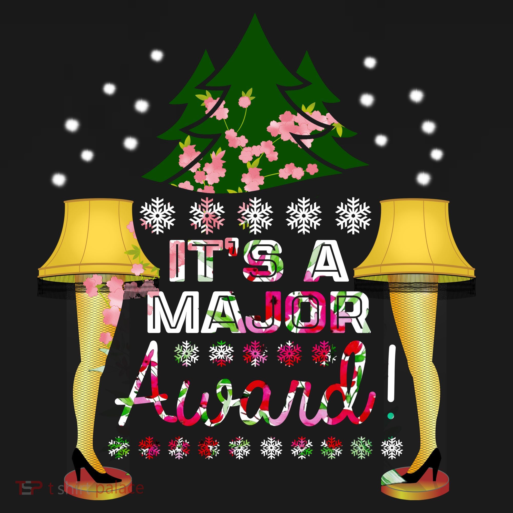It's A Major Award Funny Christmas Fragile Lamp Leg Women's Hoodie