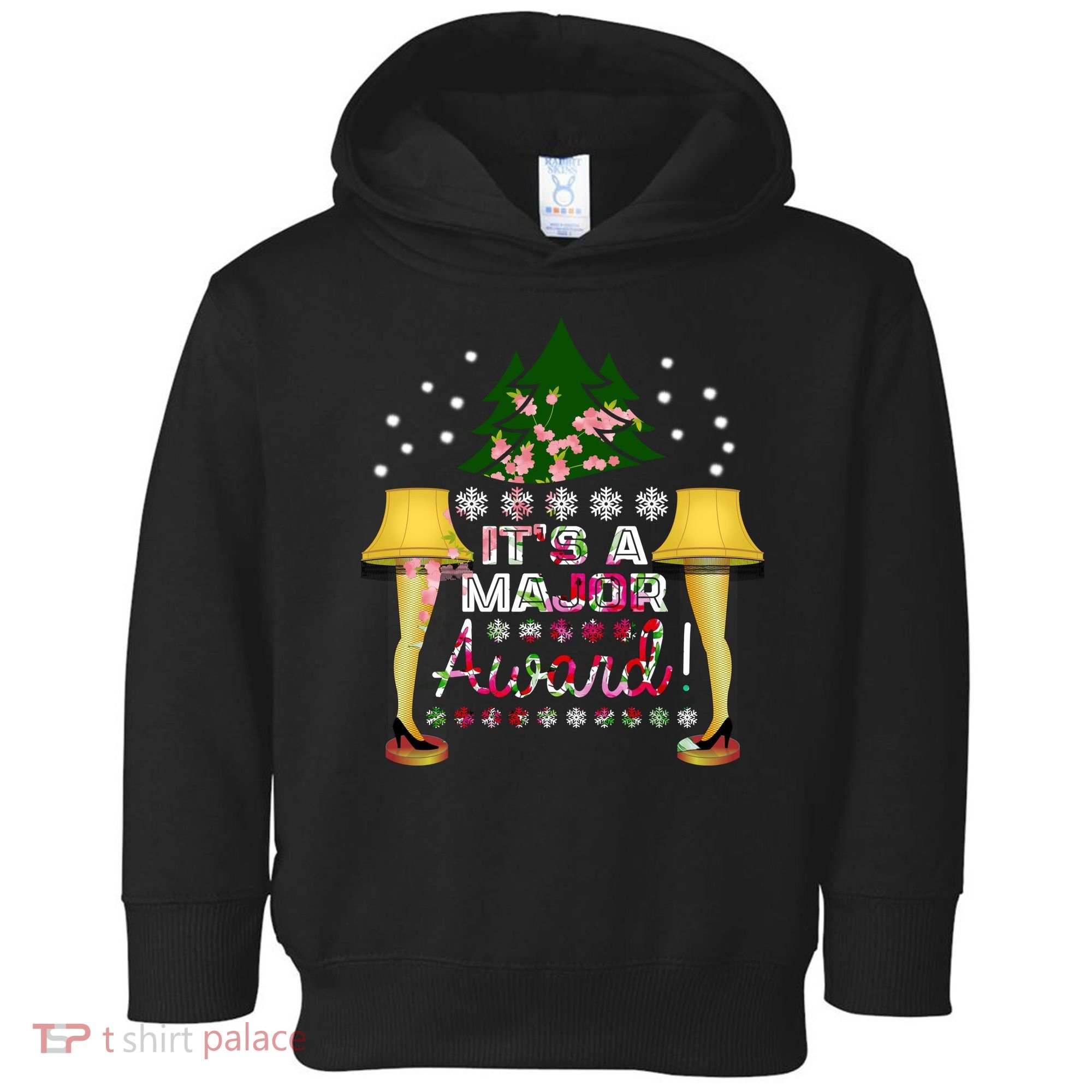 It's A Major Award Funny Christmas Fragile Lamp Leg Toddler Hoodie