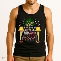 It's A Major Award Funny Christmas Fragile Lamp Leg Tank Top thumb 3