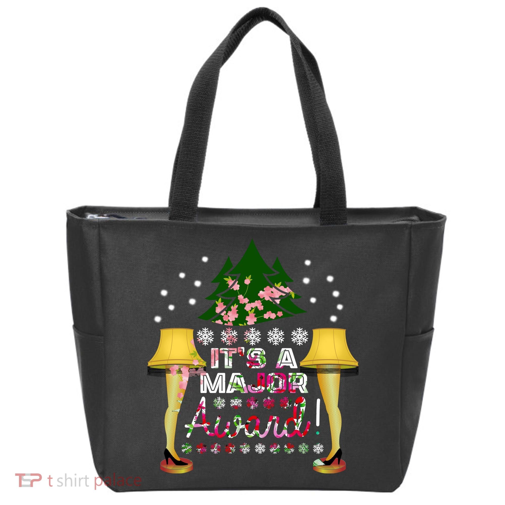 It's A Major Award Funny Christmas Fragile Lamp Leg Tote Bag