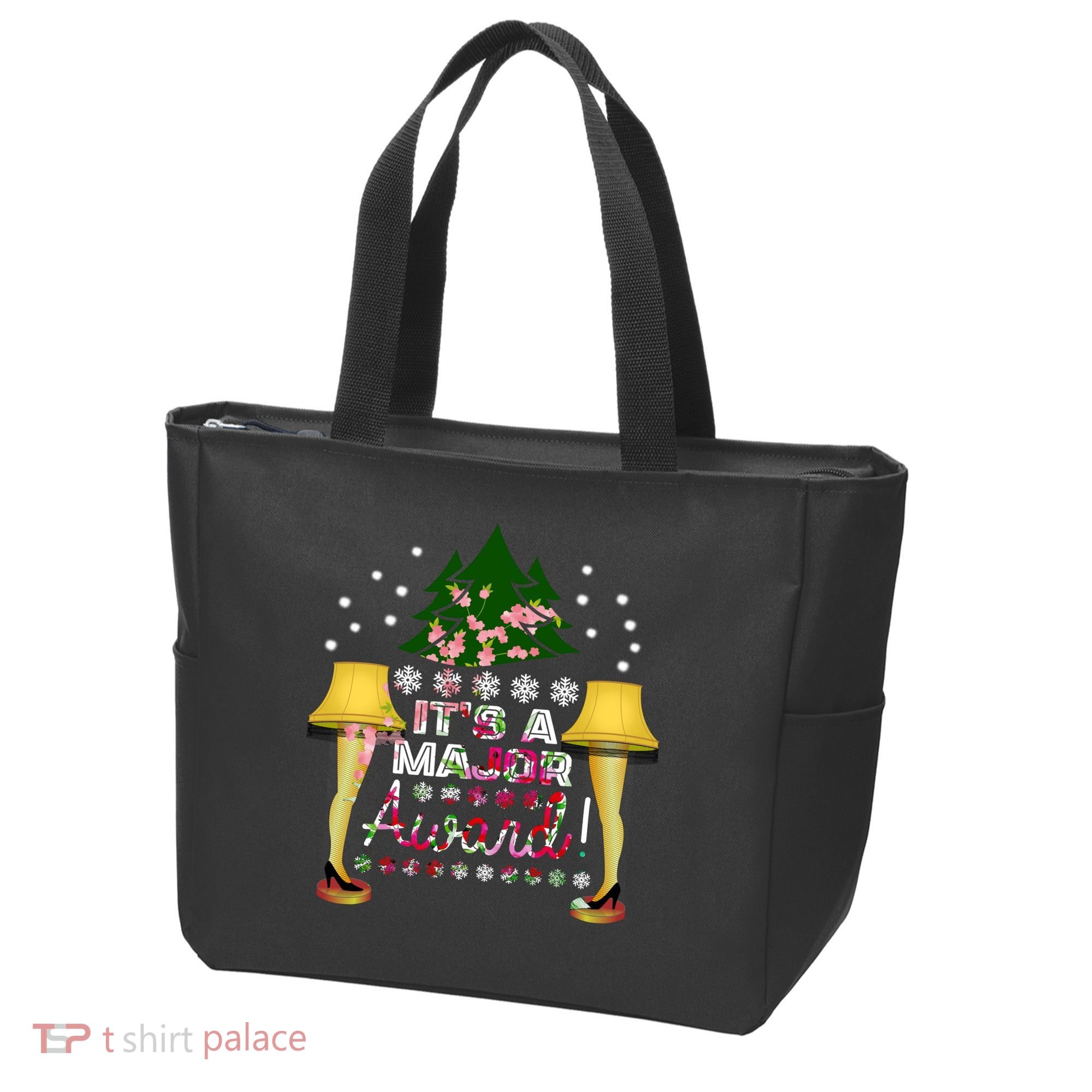 It's A Major Award Funny Christmas Fragile Lamp Leg Tote Bag