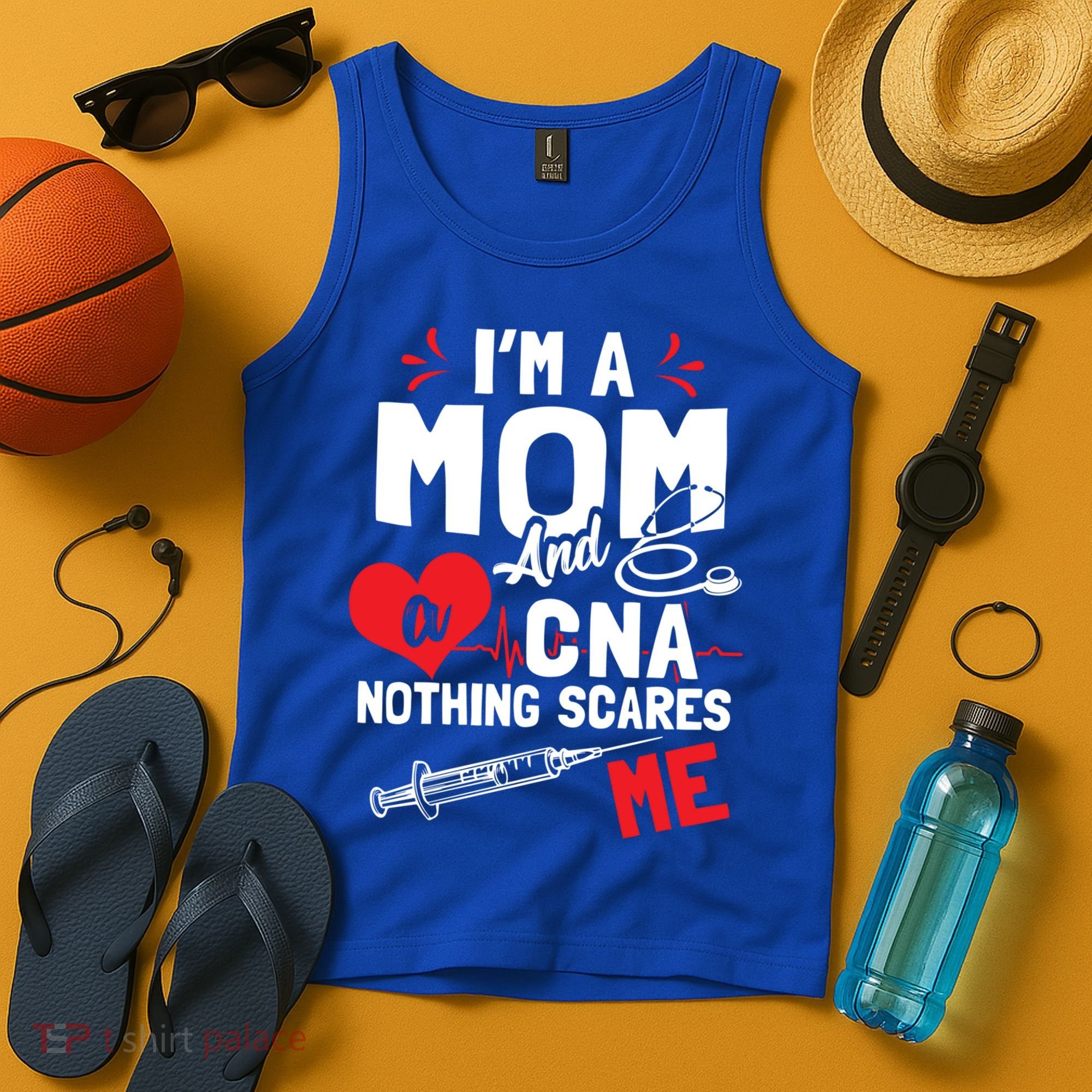 Im A Mom Nurse And A Cna Nothing Scares Me Nurses Mother Gift Tank Top