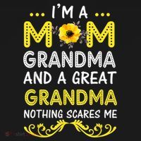 I'm A Mom Grandma Great Nothing Scares Me Mothers Day Gifts Coaster thumb 2