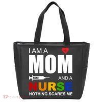 I'm A Mom And Nurse Nothing Scares Me Tote Bag thumb 0