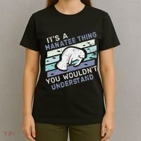 ItS A Manatee Thing You WouldnT Understand Retro Manatees T-Shirt thumb 4