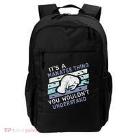 ItS A Manatee Thing You WouldnT Understand Retro Manatees Backpack thumb 0