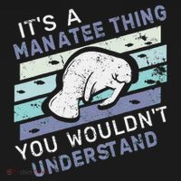 ItS A Manatee Thing You WouldnT Understand Retro Manatees Backpack thumb 2