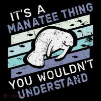 ItS A Manatee Thing You WouldnT Understand Retro Manatees Bucket Hat thumb 4