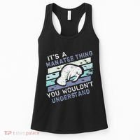 ItS A Manatee Thing You WouldnT Understand Retro Manatees Women's Tank Top thumb 0