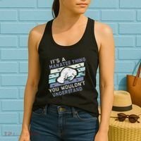 ItS A Manatee Thing You WouldnT Understand Retro Manatees Women's Tank Top thumb 2