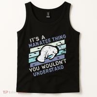 ItS A Manatee Thing You WouldnT Understand Retro Manatees Tank Top thumb 2