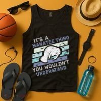ItS A Manatee Thing You WouldnT Understand Retro Manatees Tank Top thumb 4