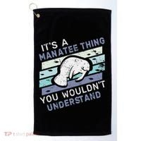 ItS A Manatee Thing You WouldnT Understand Retro Manatees Golf Towel thumb 0