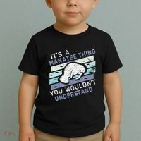 ItS A Manatee Thing You WouldnT Understand Retro Manatees Toddler T-Shirt thumb 2