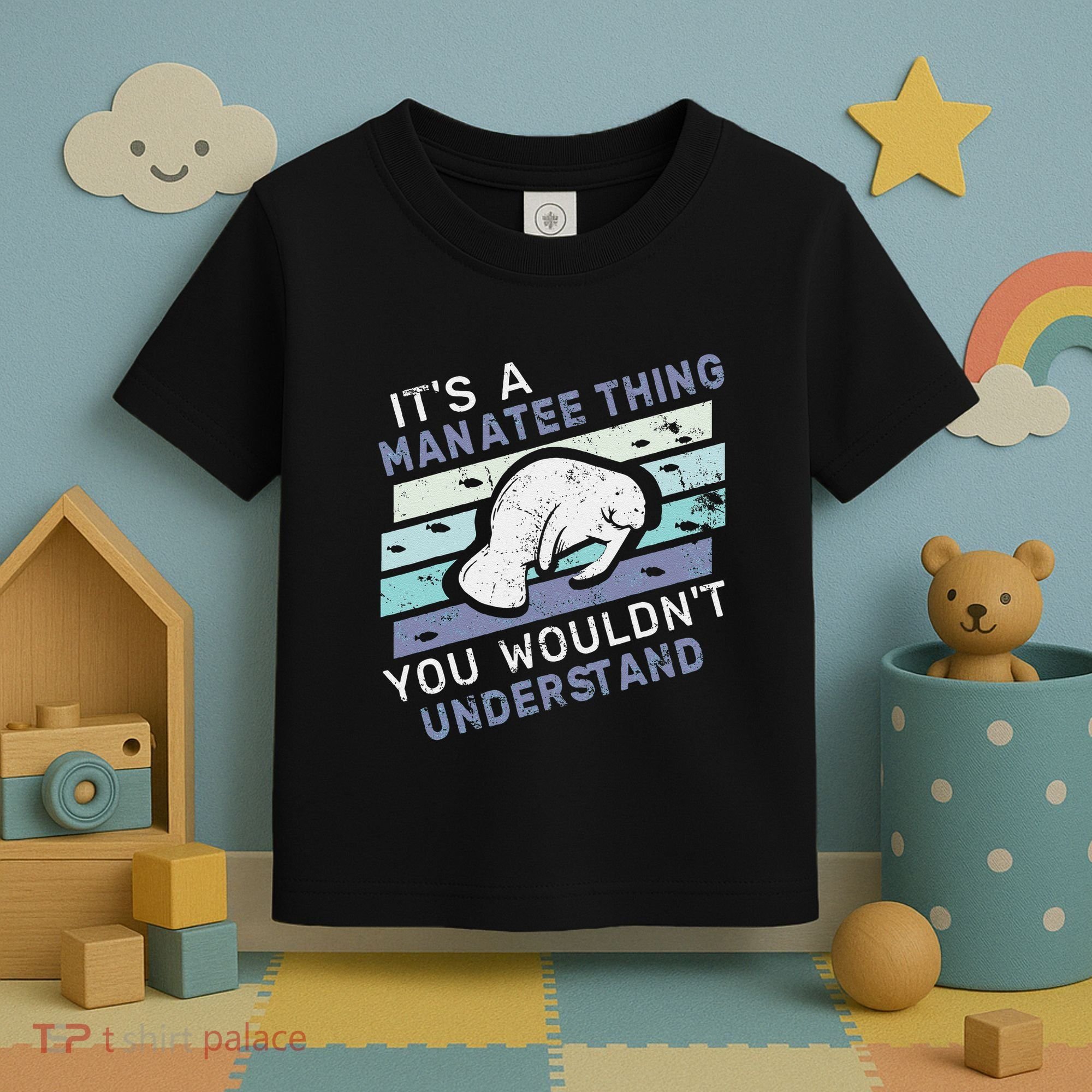 ItS A Manatee Thing You WouldnT Understand Retro Manatees Toddler T-Shirt