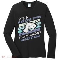 ItS A Manatee Thing You WouldnT Understand Retro Manatees Women's Long Sleeve Shirt thumb 0