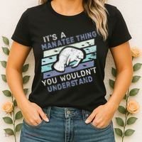 ItS A Manatee Thing You WouldnT Understand Retro Manatees Women's T-Shirt thumb 2