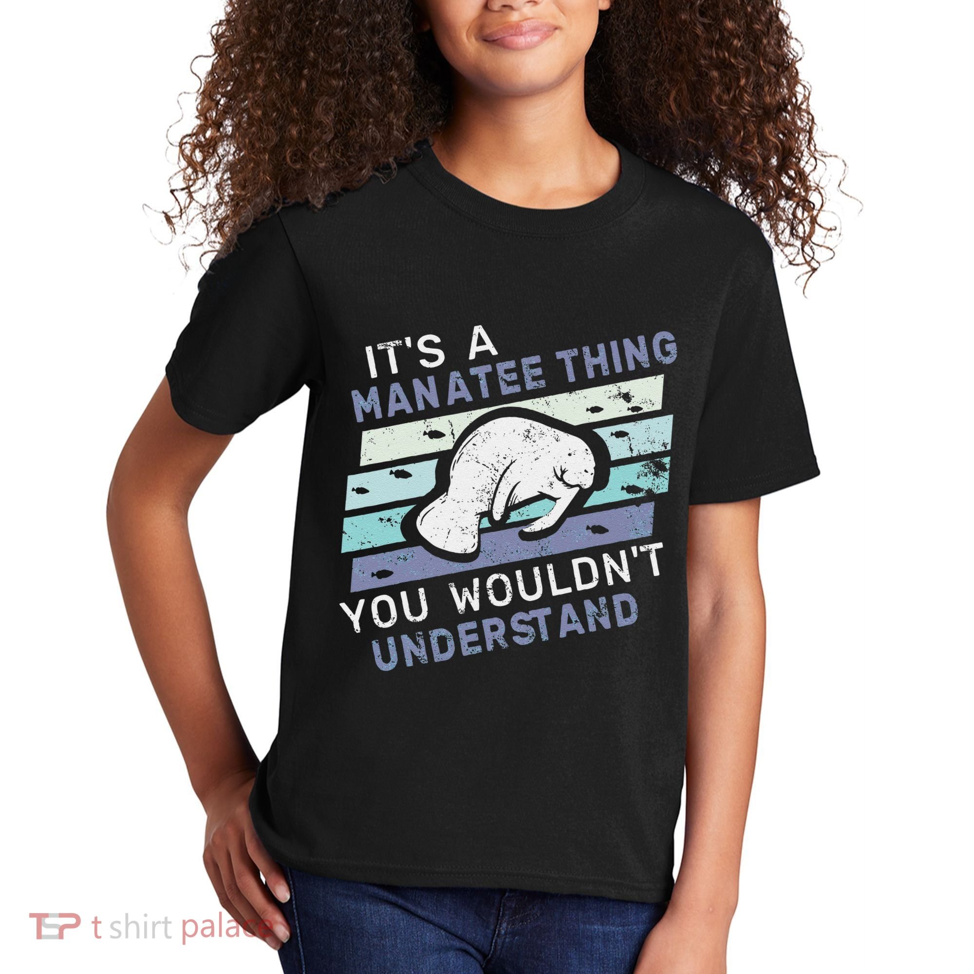 ItS A Manatee Thing You WouldnT Understand Retro Manatees Kids T-Shirt