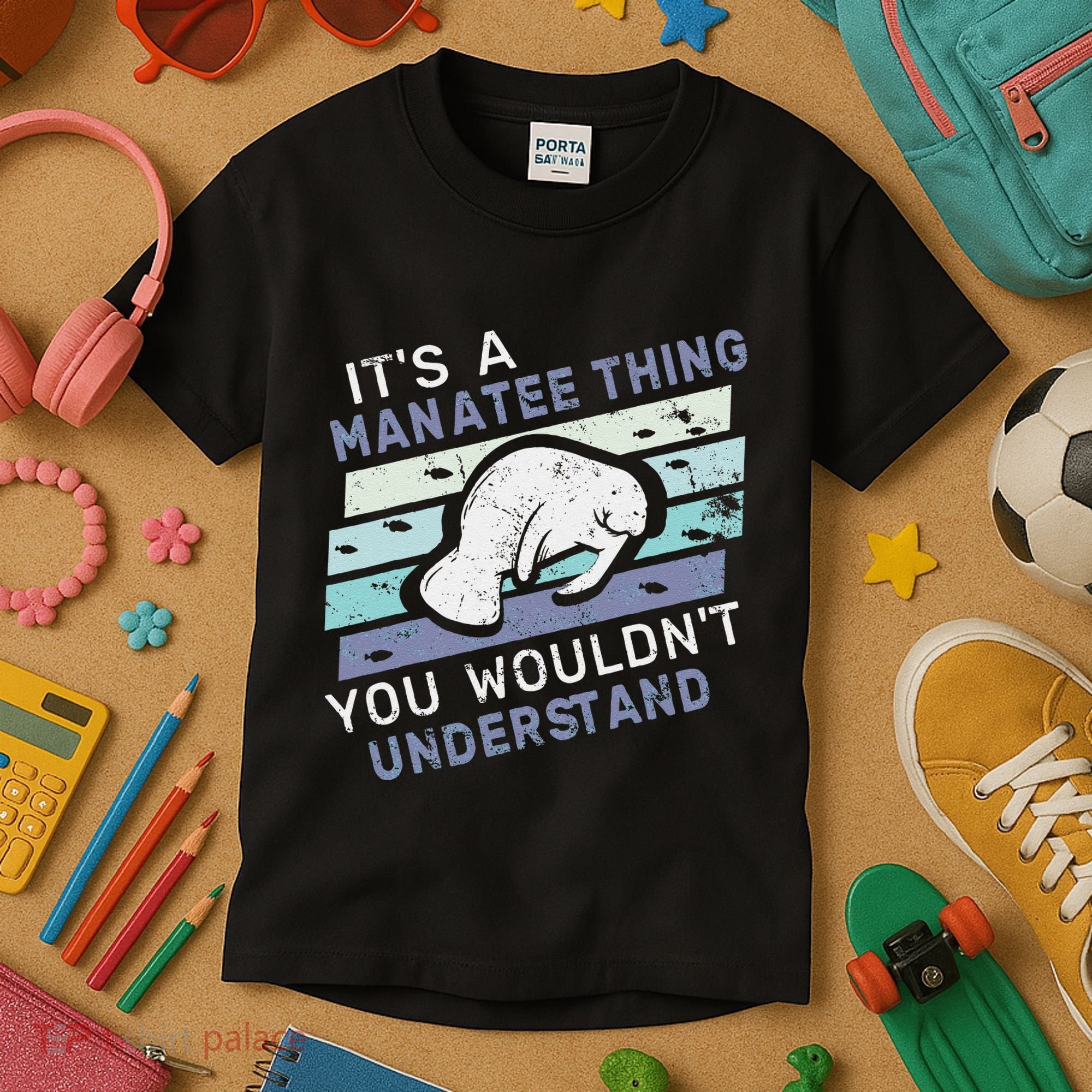 ItS A Manatee Thing You WouldnT Understand Retro Manatees Kids T-Shirt