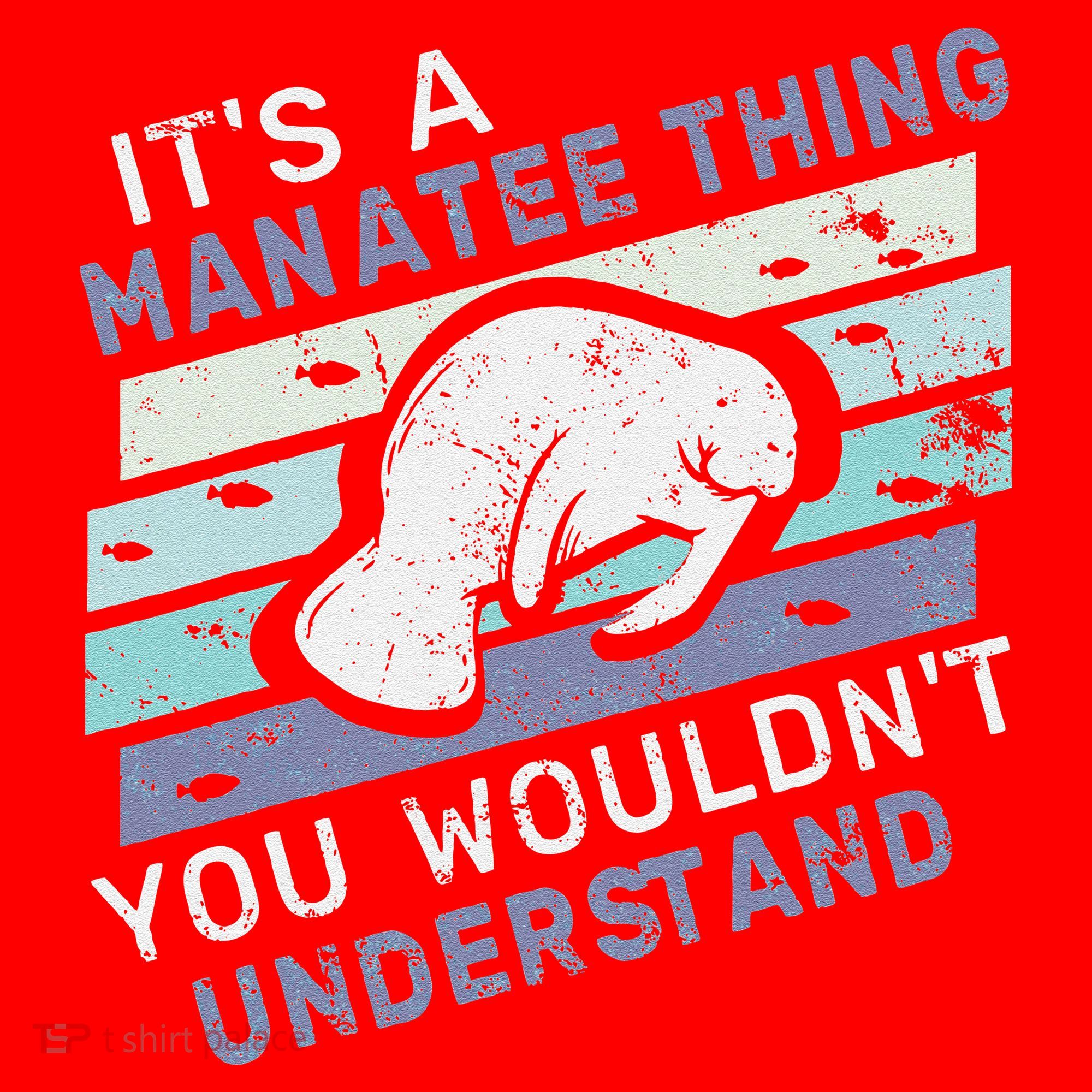ItS A Manatee Thing You WouldnT Understand Retro Manatees Santa Hat