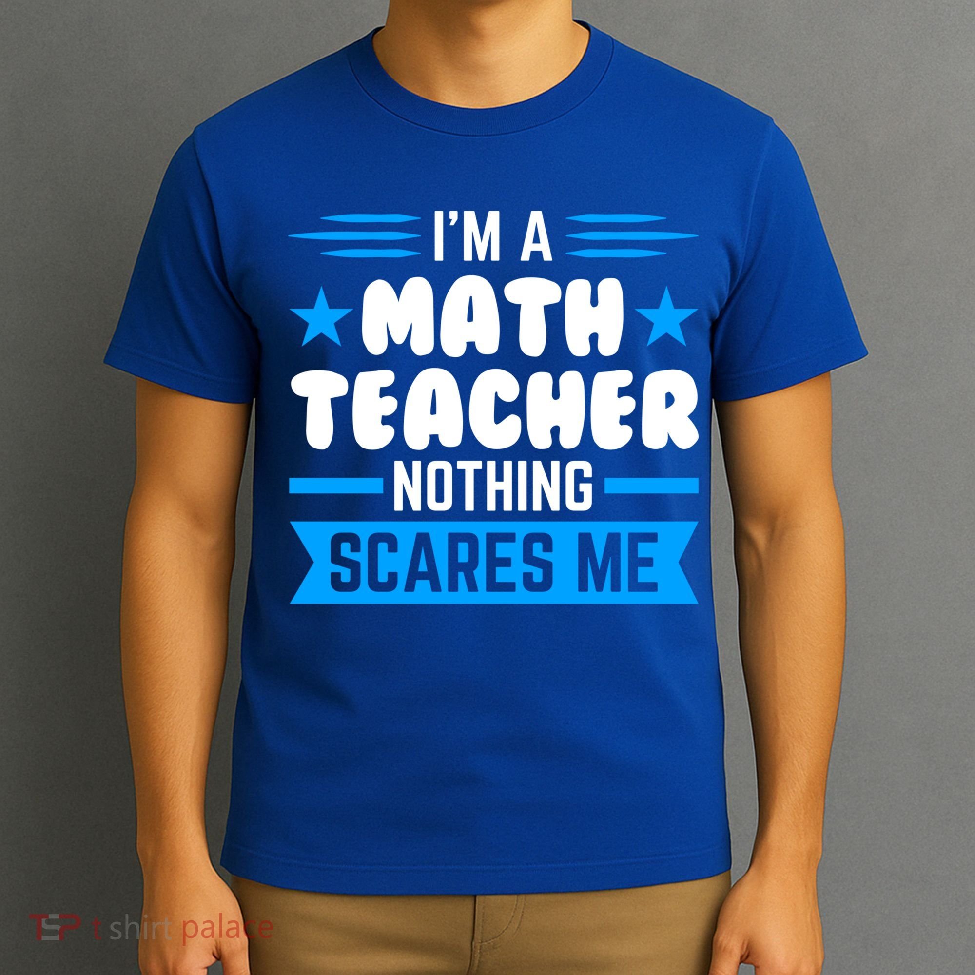 I'm A Math Teacher Nothing Scares Me Math Teacher Gift T-Shirt