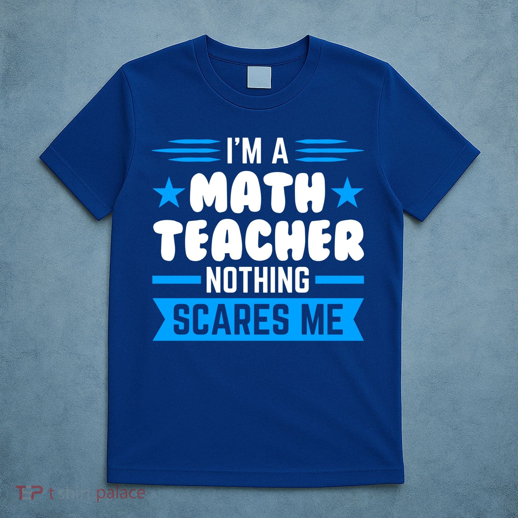 I'm A Math Teacher Nothing Scares Me Math Teacher Gift T-Shirt