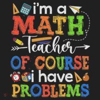I'm A Math Teacher Of Course I Have Problems Back To School Golf Towel thumb 3
