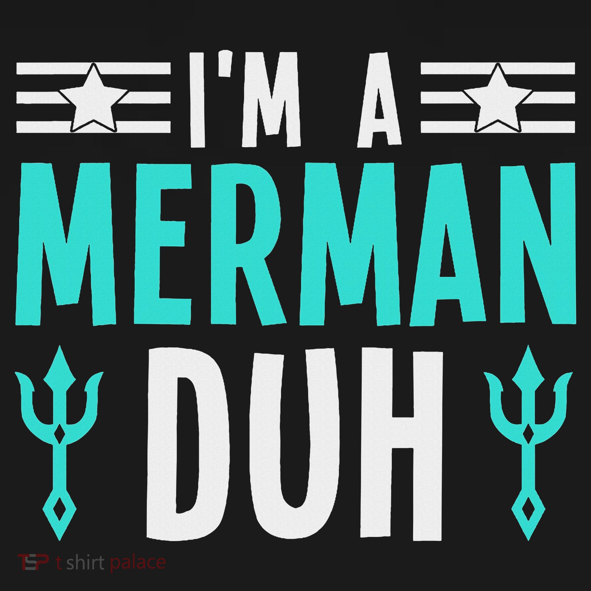 I'm A Merman Duh Costume Halloween Funny Long Sleeve Shirt