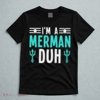 I'm A Merman Duh Costume Halloween Funny T-Shirt thumb 5
