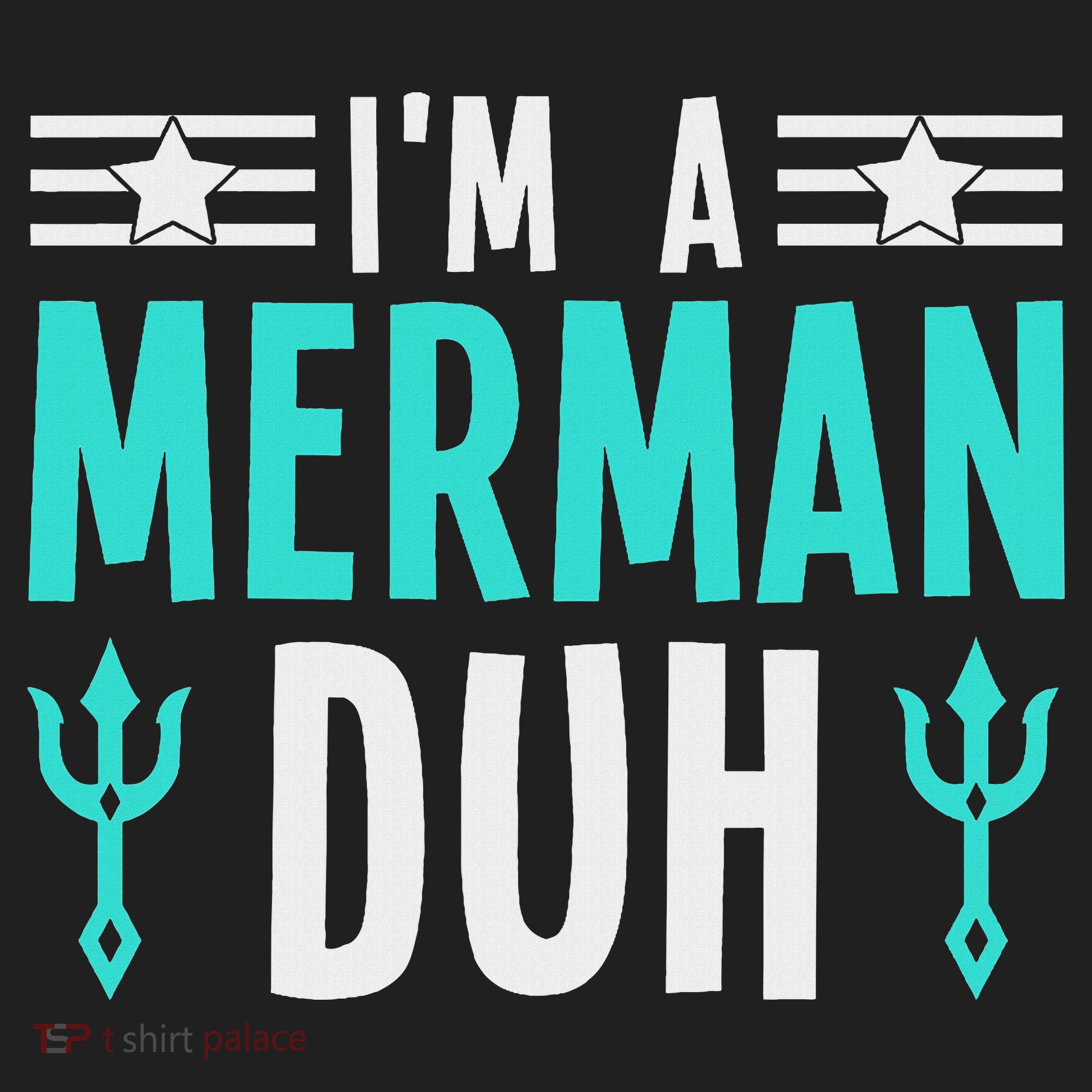 I'm A Merman Duh Costume Halloween Funny Beanie