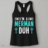 I'm A Merman Duh Costume Halloween Funny Women's Tank Top thumb 3