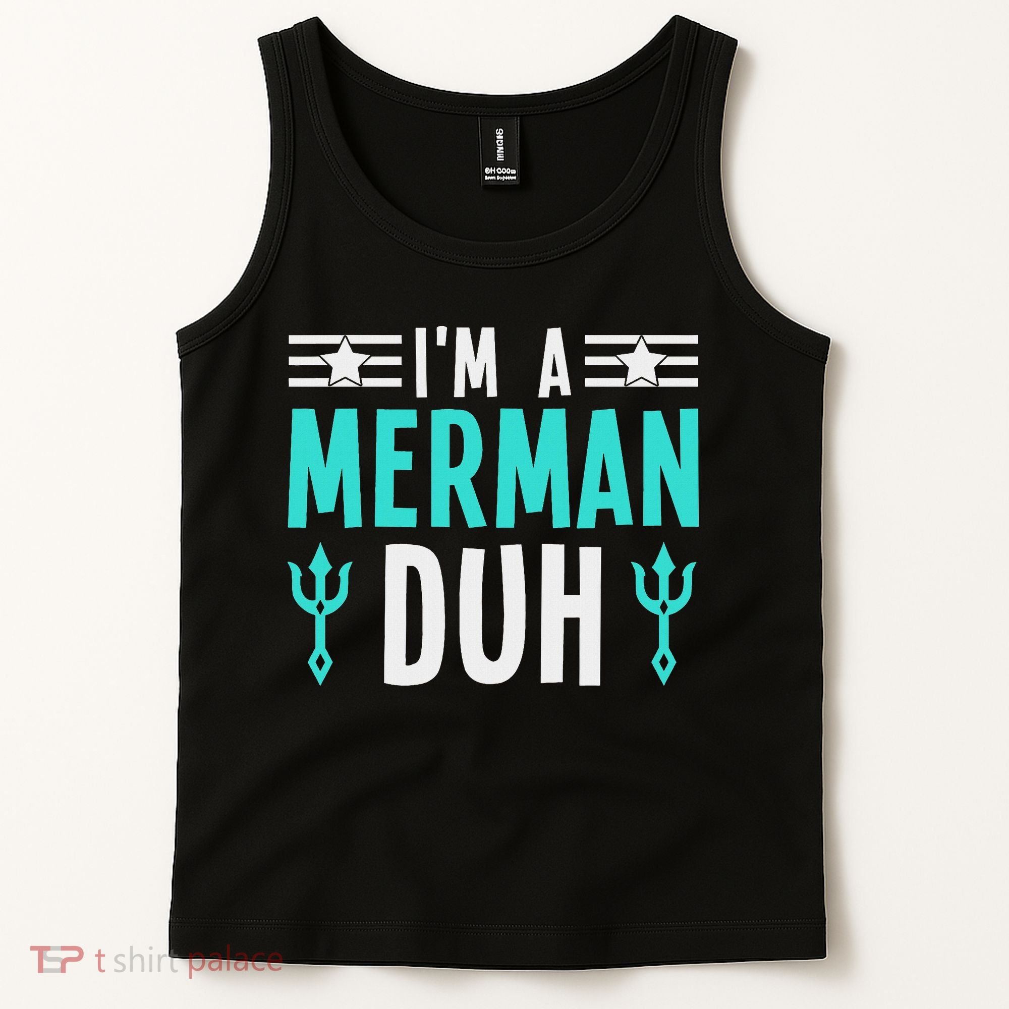 I'm A Merman Duh Costume Halloween Funny Tank Top