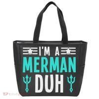 I'm A Merman Duh Costume Halloween Funny Tote Bag thumb 0