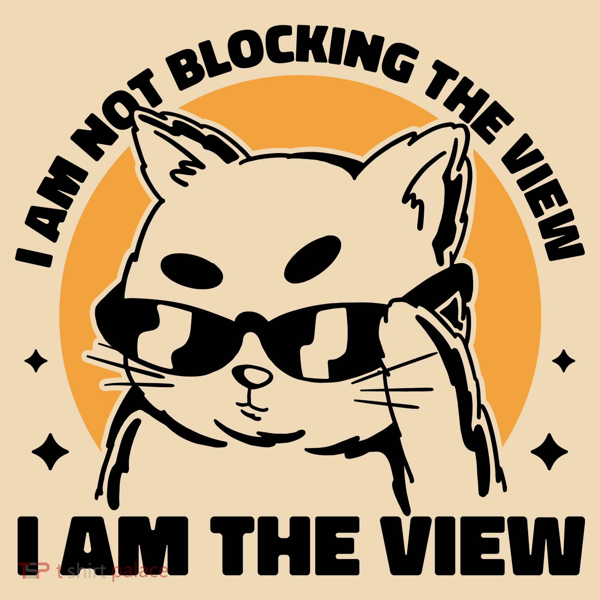 I Am Not Blocking The View I Am The View Funny Cat Tote Bag