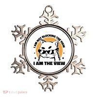 I Am Not Blocking The View I Am The View Funny Cat Ornament thumb 0