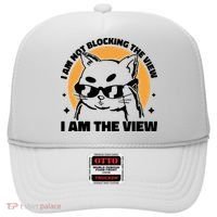 I Am Not Blocking The View I Am The View Funny Cat Hat thumb 0
