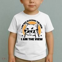 I Am Not Blocking The View I Am The View Funny Cat Toddler T-Shirt thumb 2
