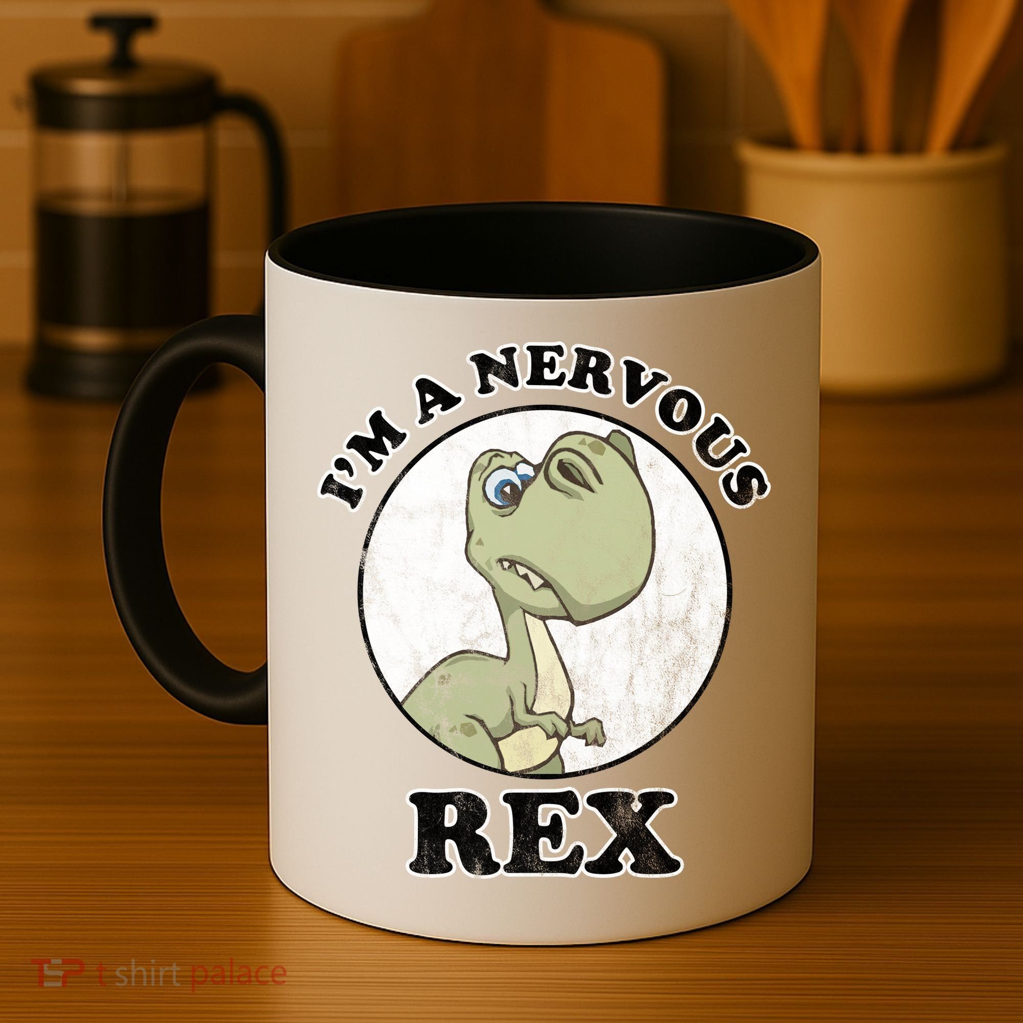 I'm A Nervous Rex Funny Dinosaur Coffee Mug