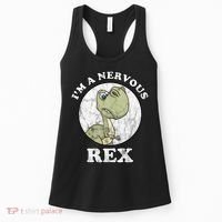 I'm A Nervous Rex Funny Dinosaur Women's Tank Top thumb 0