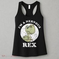 I'm A Nervous Rex Funny Dinosaur Women's Tank Top thumb 3