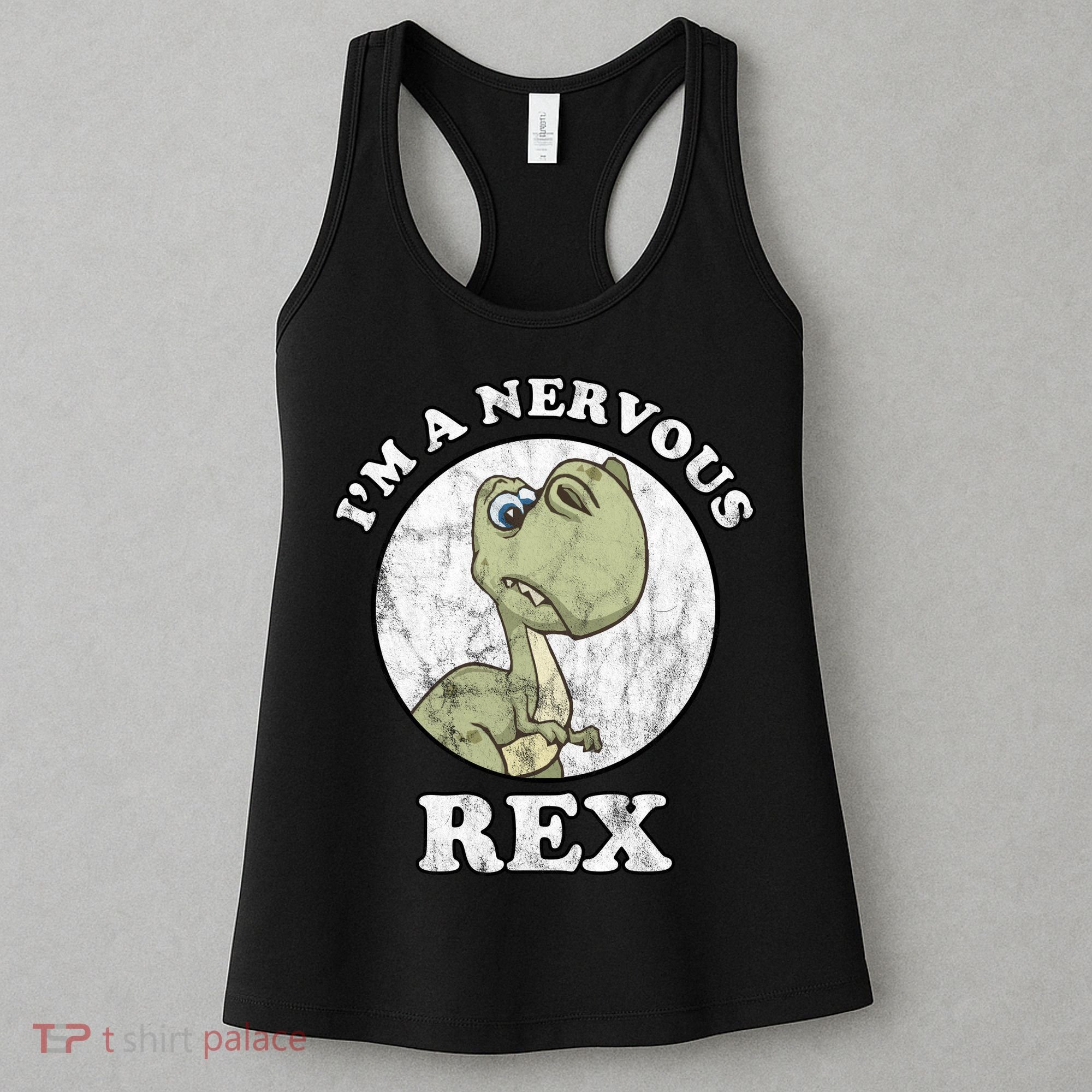I'm A Nervous Rex Funny Dinosaur Women's Tank Top