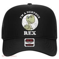 I'm A Nervous Rex Funny Dinosaur Hat thumb 0