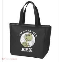I'm A Nervous Rex Funny Dinosaur Tote Bag thumb 3