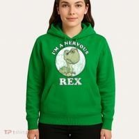 I'm A Nervous Rex Funny Dinosaur Hoodie thumb 5