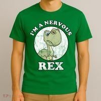 I'm A Nervous Rex Funny Dinosaur T-Shirt thumb 3