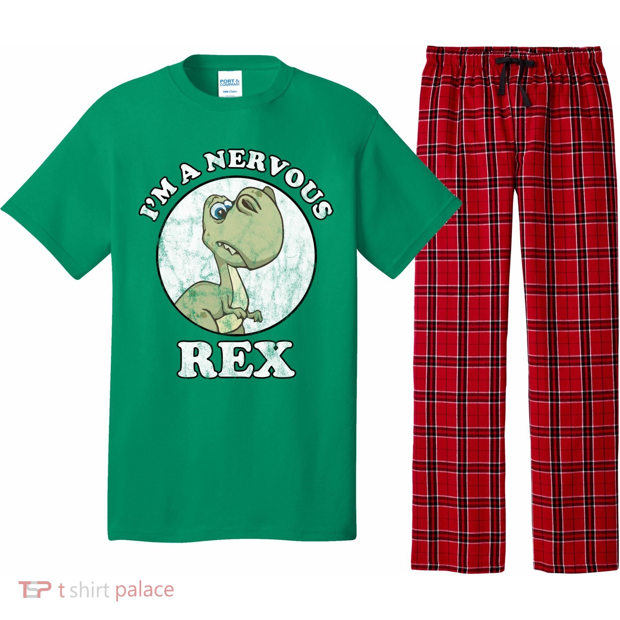 I'm A Nervous Rex Funny Dinosaur Pajama Set