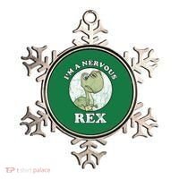 I'm A Nervous Rex Funny Dinosaur Ornament thumb 0